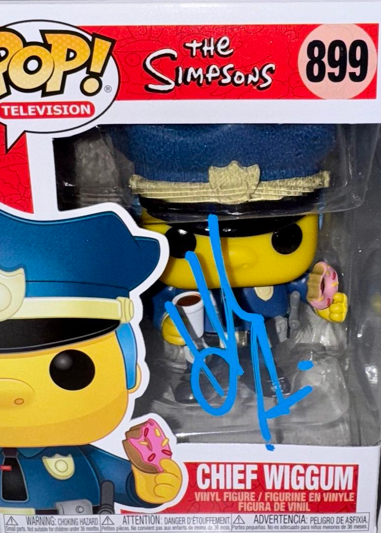 Hank Azaria Signed Funko Pop #899 "Chief Wiggum" (The Simpsons) - OC Celebrity Marketing #02